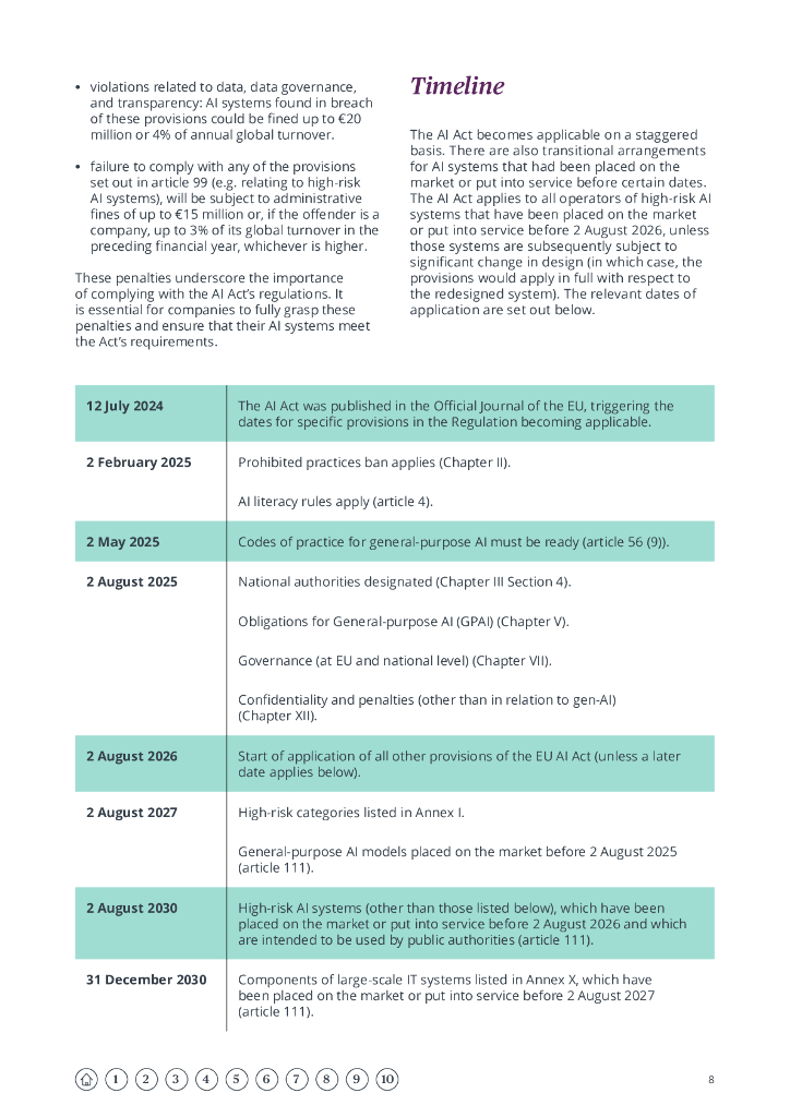 Bird&Bird：2025年欧盟人工智能法案：指南报告（英文版）_第8页