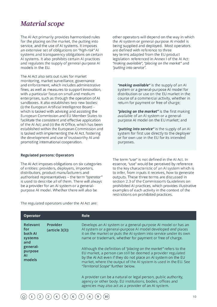 Bird&Bird：2025年欧盟人工智能法案：指南报告（英文版）_第10页