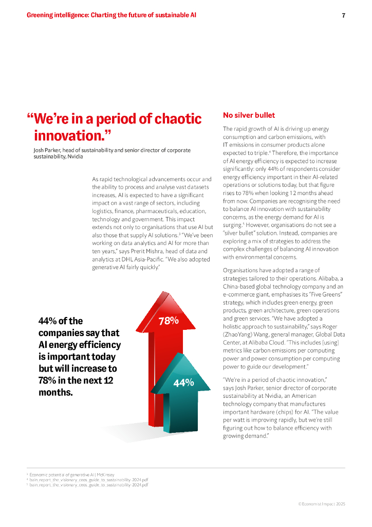 经济学人智库：2025年绿色智能：绘制可持续人工智能的未来研究报告（英文版）_第7页
