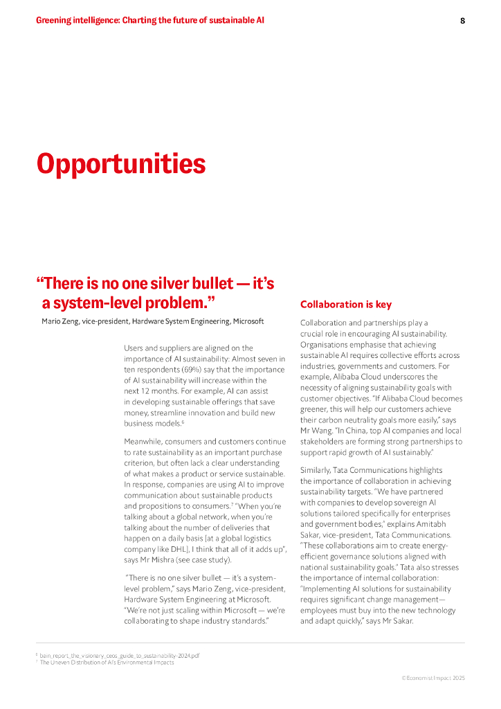 经济学人智库：2025年绿色智能：绘制可持续人工智能的未来研究报告（英文版）_第8页