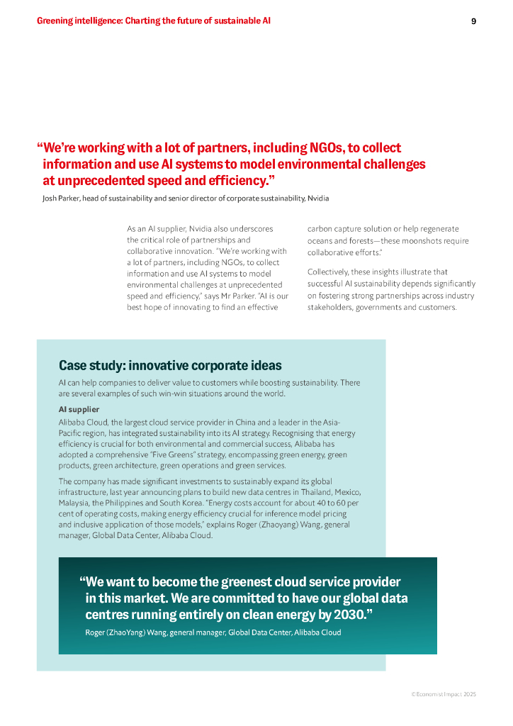 经济学人智库：2025年绿色智能：绘制可持续人工智能的未来研究报告（英文版）_第9页