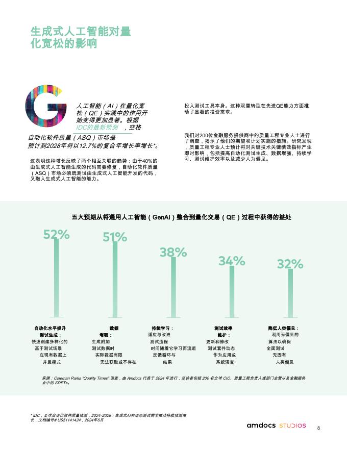 Amdocs：2025年通过质量工程推动金融机构在通用人工智能领域的成功报告_第8页