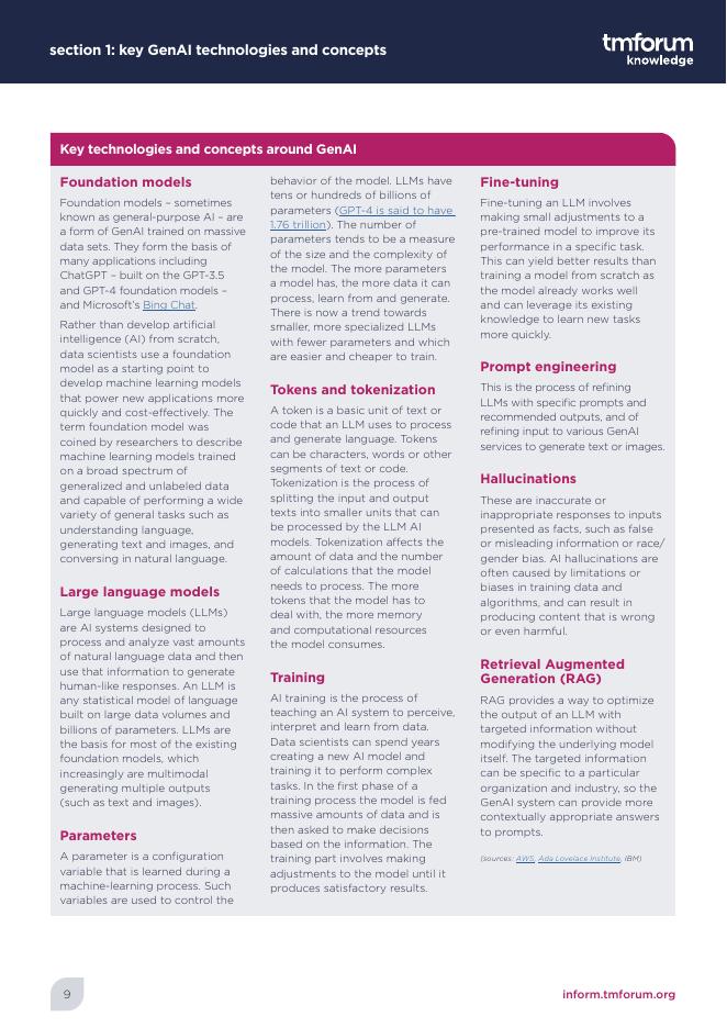 电信管理论坛：2023年生成式人工智能：运营商迈出第一步报告（英文版）_第9页