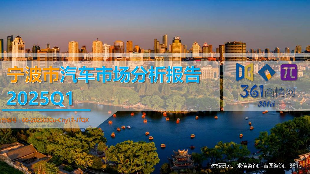 吉图咨询：2025年一季度宁波市汽车市场分析报告海报