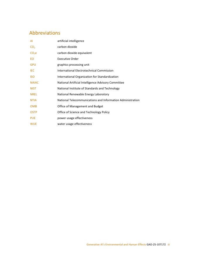美国政府问责局（GAO）：2025年生成式人工智能的环境与人类影响研究报告（英文版）_第8页