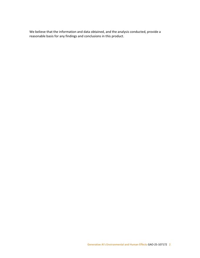美国政府问责局（GAO）：2025年生成式人工智能的环境与人类影响研究报告（英文版）_第10页
