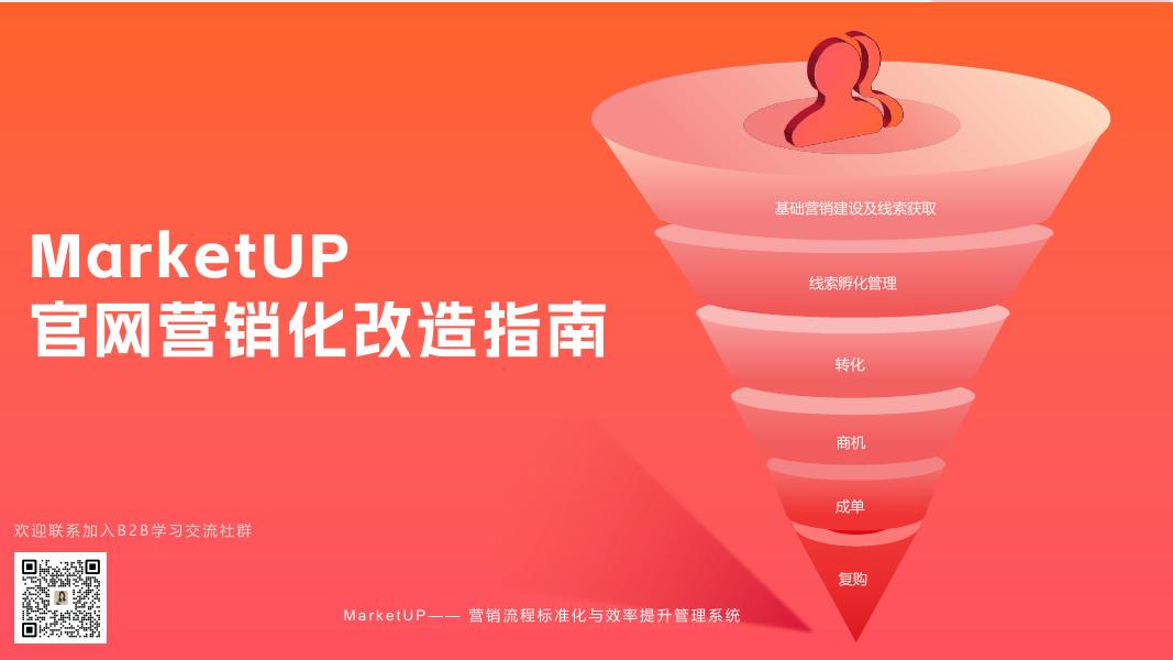 MarketUp弟齐信息：B2B企业官网营销化改造指南海报