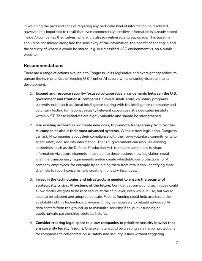 CSET：2025年听证会：“保护我们的优势：贸易机密与全球人工智能军备竞赛”报告（英文版）_第7页