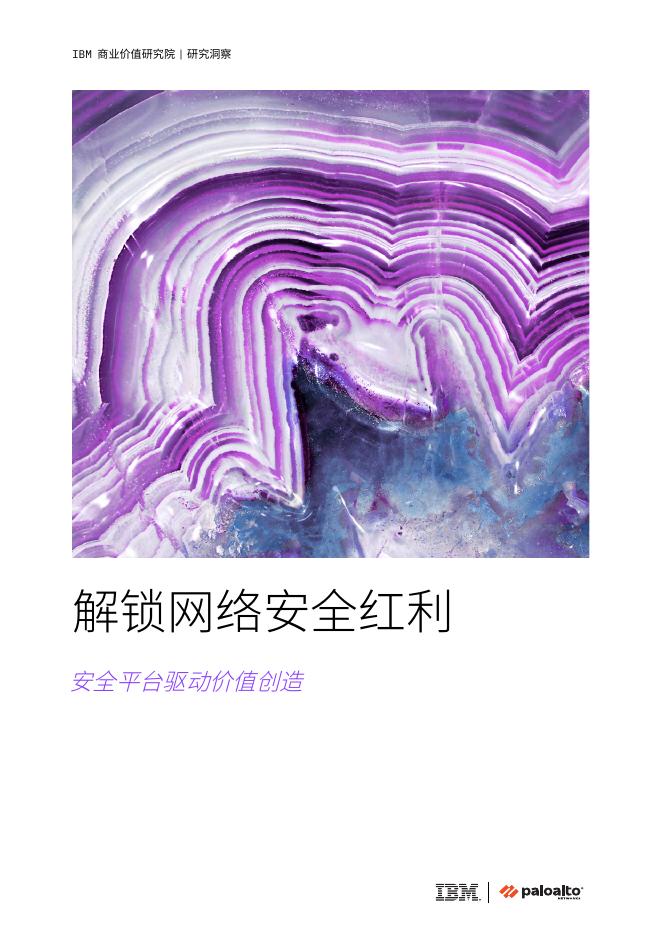 IBM商业价值研究院：2025年解锁网络安全红利：安全平台驱动价值创造研究报告海报