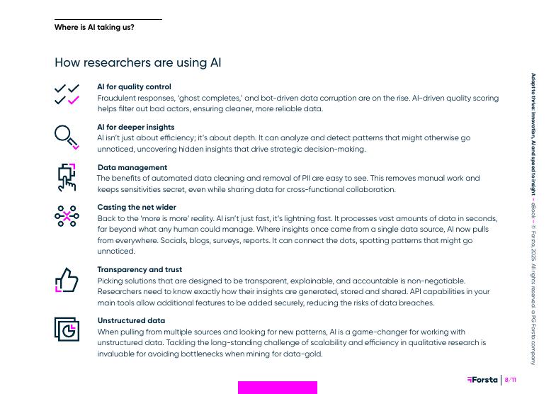Forsta：2025年适应以繁荣：创新、人工智能和洞察速度报告（英文版）_第8页