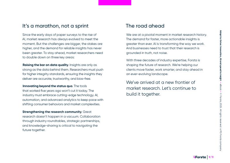 Forsta：2025年适应以繁荣：创新、人工智能和洞察速度报告（英文版）_第9页