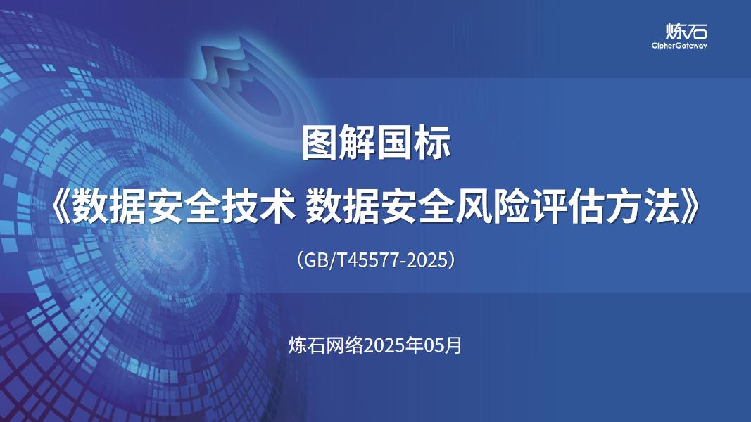 炼石网络：政策图解-《数据安全技术数据安全风险评估方法》（GBT45577-2025）海报
