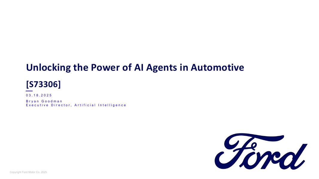 Ford福特：2025年解锁AI智能体赋能汽车行业报告（英文版）