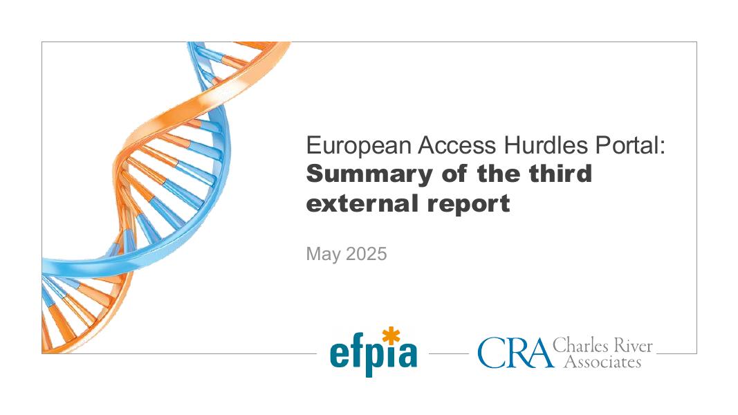 EFPIA：2025年欧洲准入壁垒门户：第三份外部报告摘要报告（英文版）