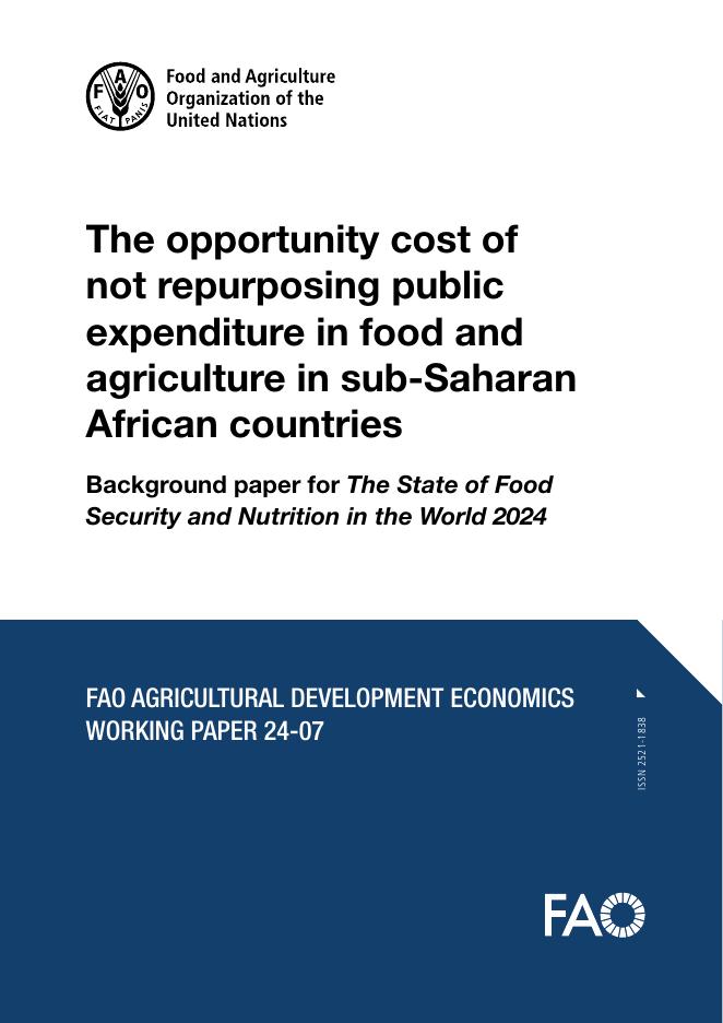 FAO联合国粮农组织：2025年不重新利用撒哈拉以南非洲国家食品和农业公共支出的机会成本报告（英文版）海报