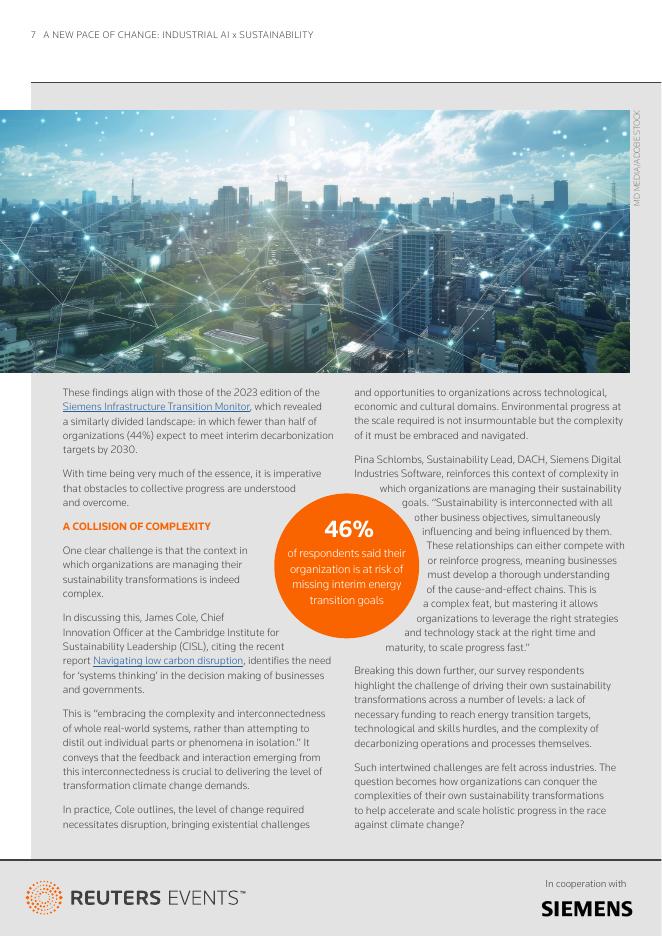 路透社&西门子：2024年变革新节奏：工业人工智能与可持续发展研究报告（英文版）_第7页