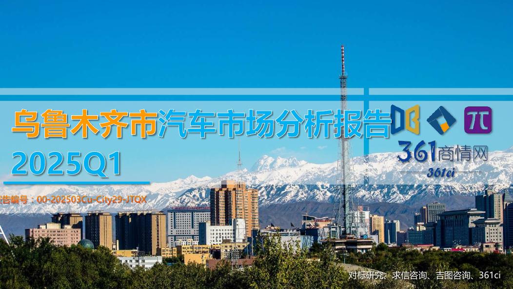吉图咨询：2025年一季度乌鲁木齐市汽车市场分析报告