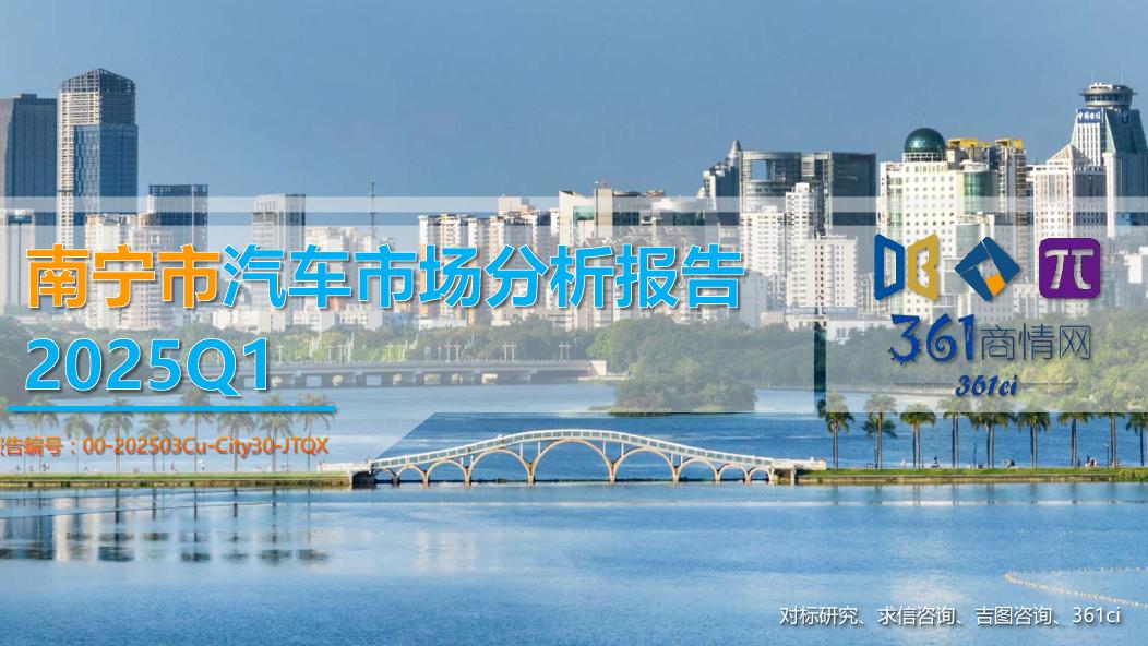 吉图咨询：2025年一季度南宁市汽车市场分析报告海报
