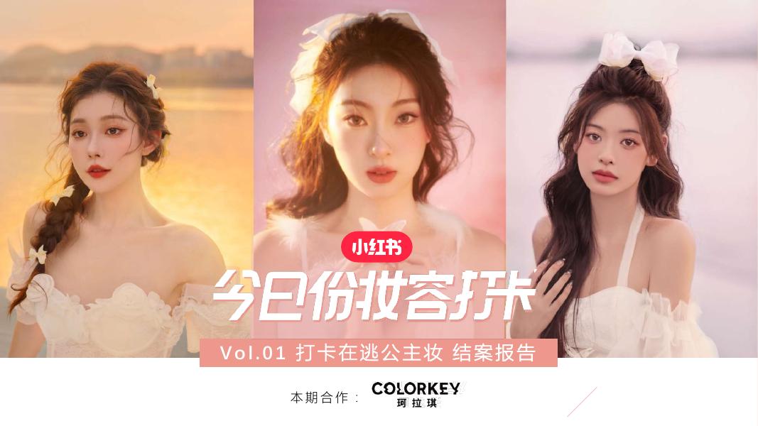 小红书：打卡在逃公主妆结案报告海报