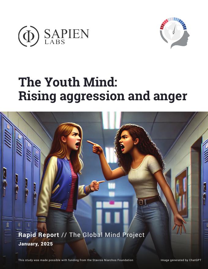 Sapien Labs：2024年数字时代美印青少年心理健康状况报告：攻击与愤怒情绪攀升（英文版）