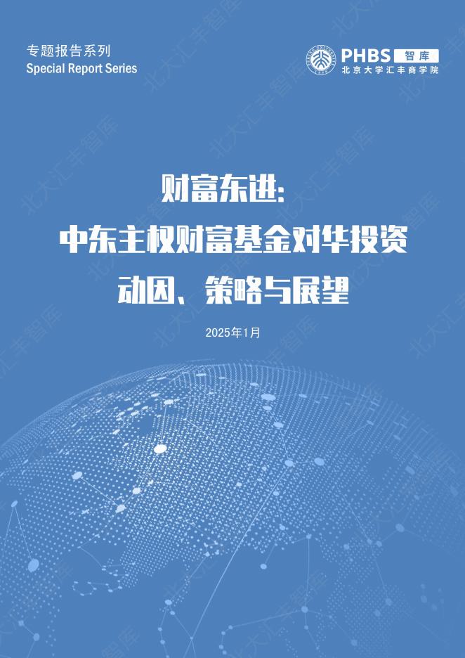 北大汇丰智库：2025年财富东进：中东主权财富基金对华投资动因、策略与展望报告