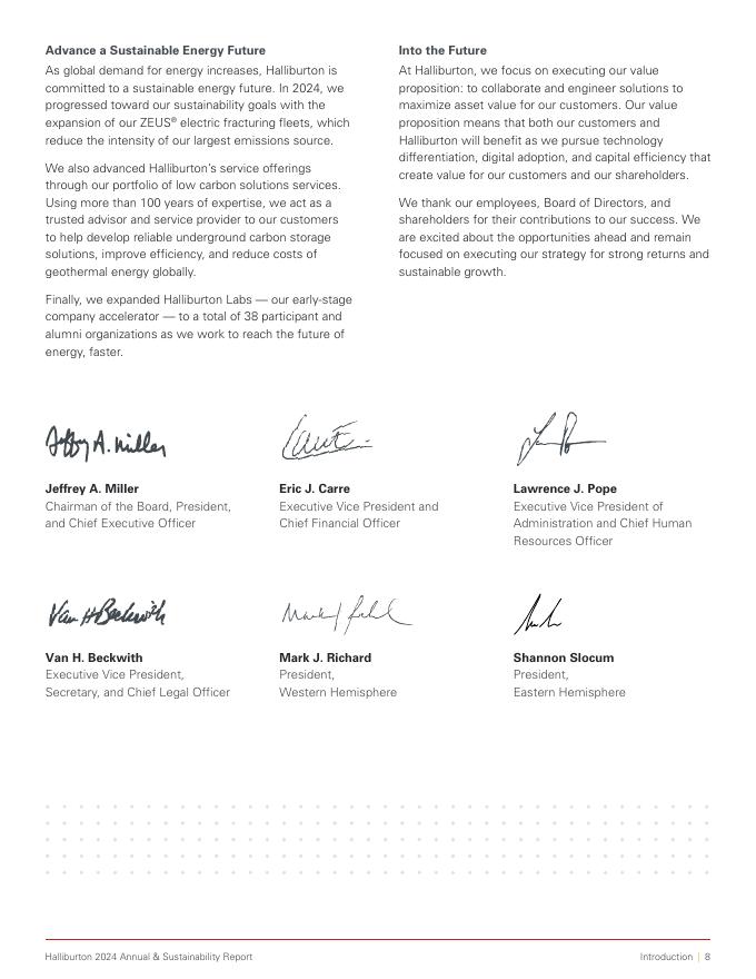 Halliburton Company（HAL）2024年可持续发展报告（英文版）_第8页