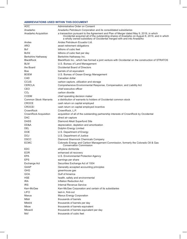Occidental Petroleum（OXY）2024年年度报告_第9页