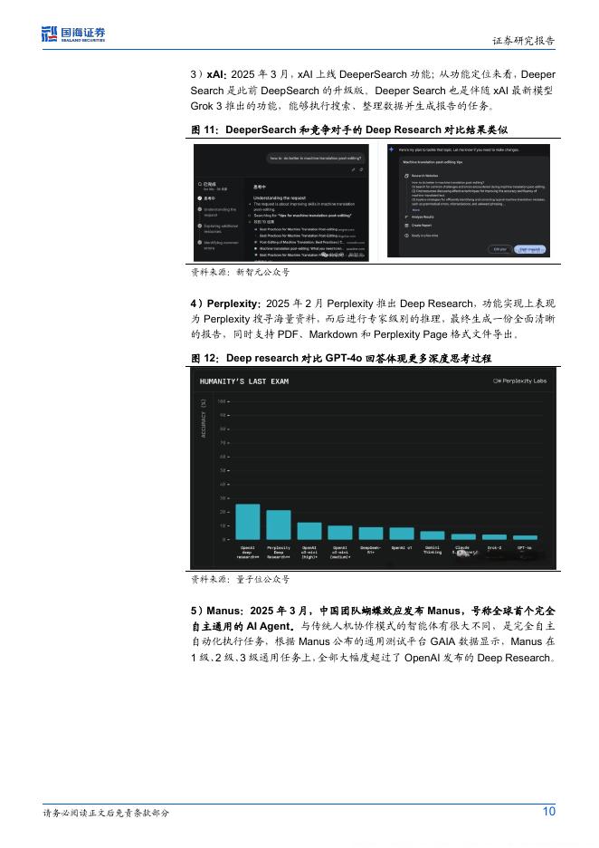 国海证券：计算机行业“人工智能”系列专题：AutoGLM沉思DeepResearch+Operator开启智能体新阶段_第10页