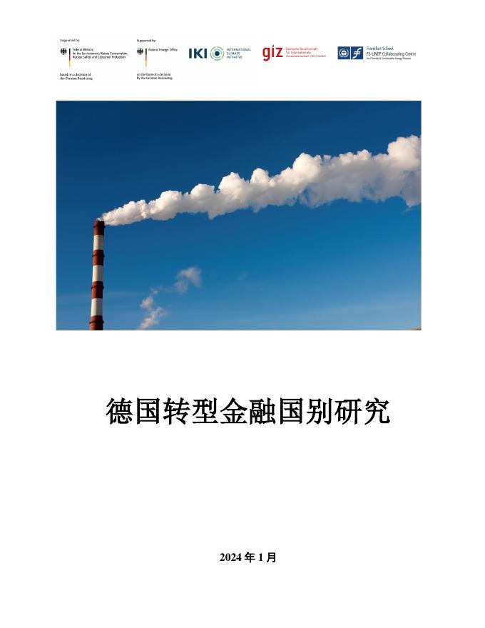 GIZ德国国际合作机构：2024年德国转型金融国别研究报告