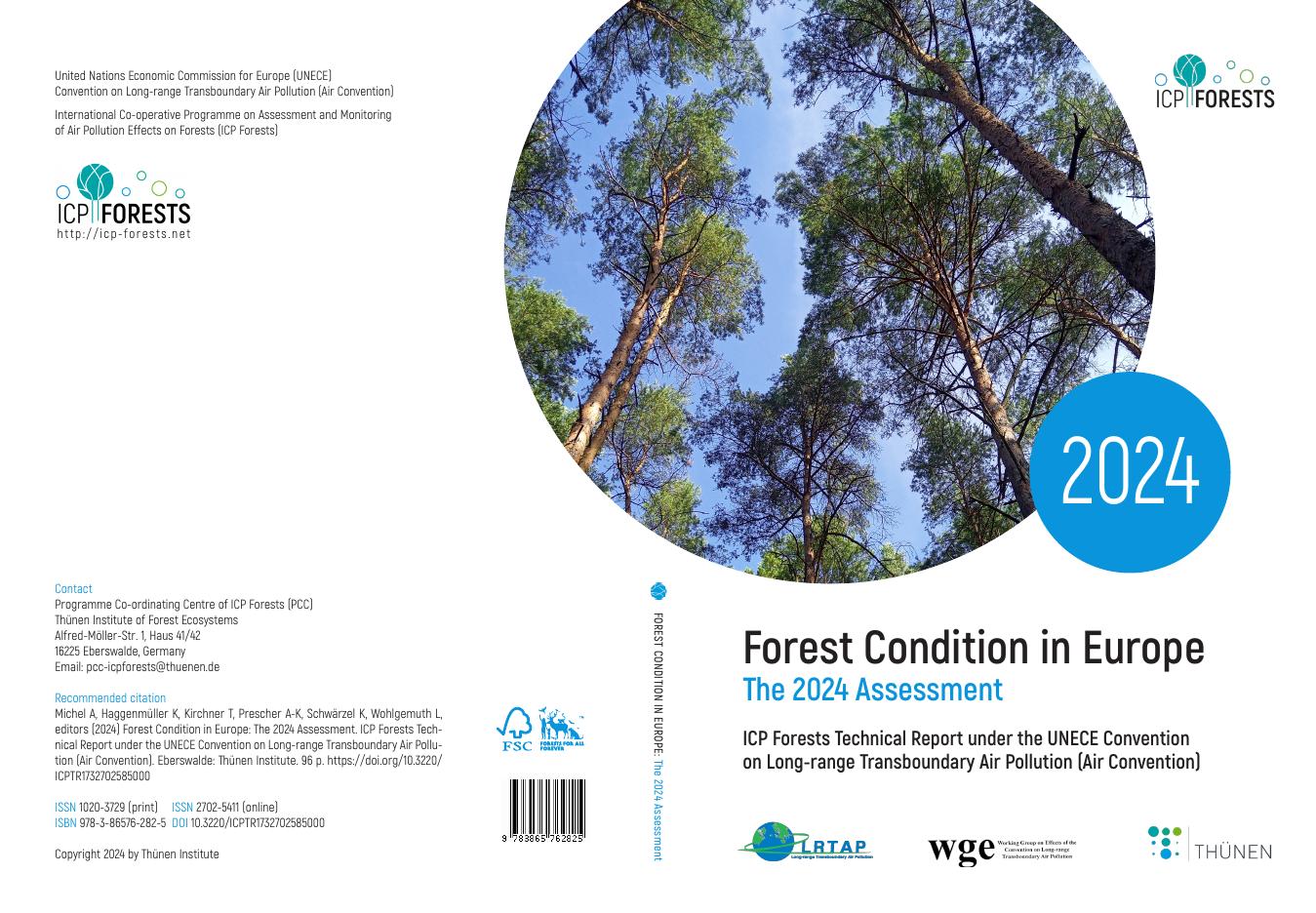 ICP Forests：2024年欧洲森林状况评估报告（英文版）