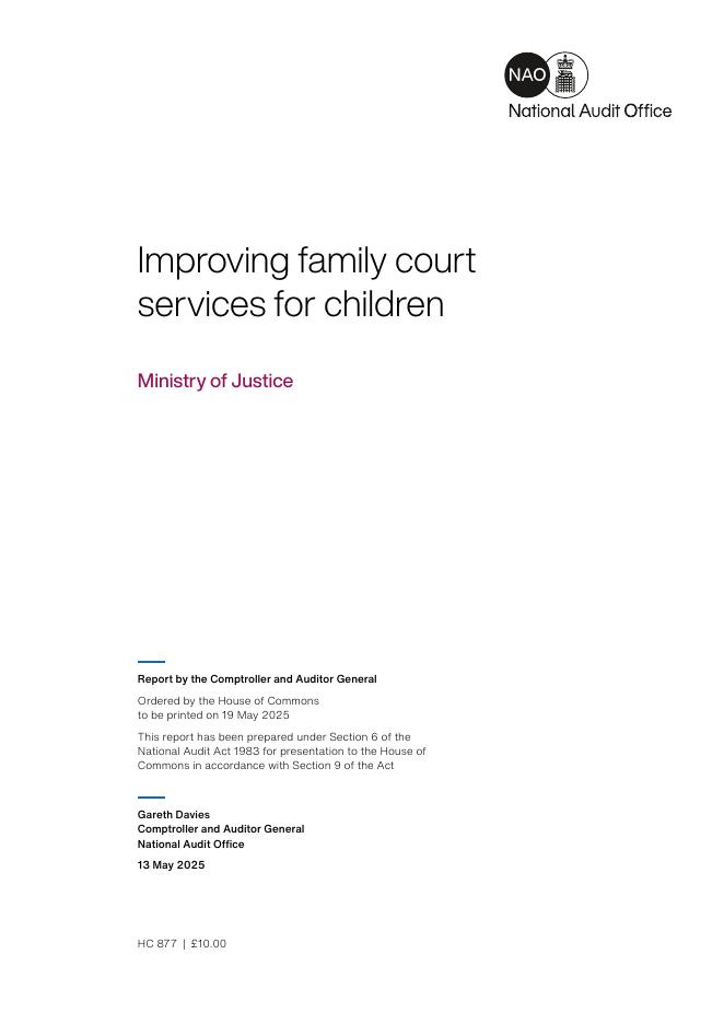 英国国家审计署：2025年改善为儿童提供的家庭法庭服务报告（英文版）_第3页