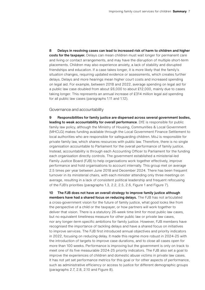 英国国家审计署：2025年改善为儿童提供的家庭法庭服务报告（英文版）_第9页