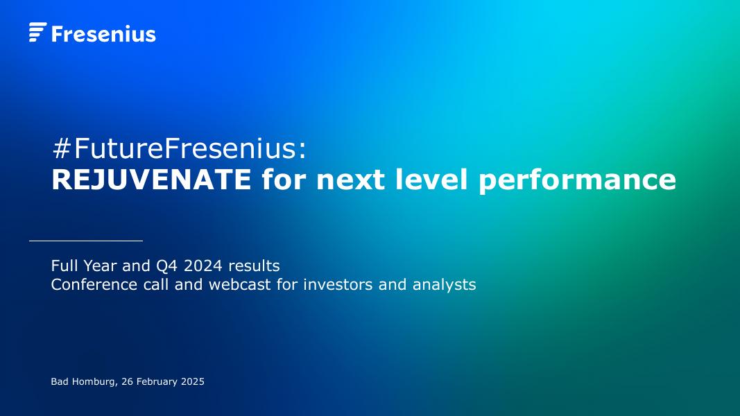 费森尤斯Fresenius（FMS）2024财年财务业绩电话会议纪要报告（英文版）