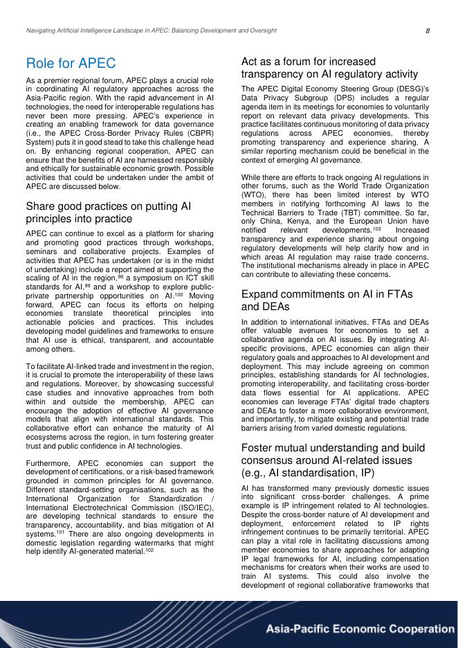 亚太经济合作组织：2025年亚太地区人工智能状况研究报告：平衡发展与监管（英文版）_第8页