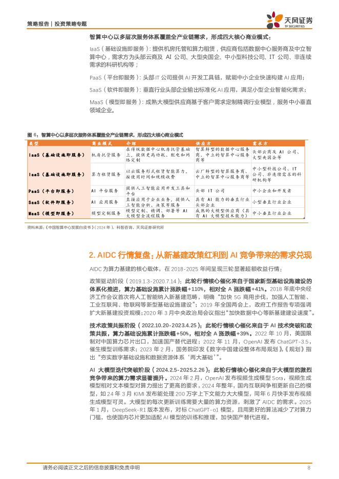 天风证券：AIDC：人工智能发展的核心引擎_第8页