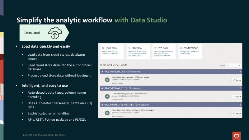ORACLE：通过Oracle自治数据库数据工作室简化分析工作流（英文版）_第9页
