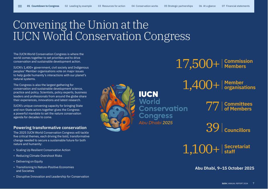 世界自然保护联盟IUCN：2024年国际自然保护联盟年度报告（英文版）_第7页