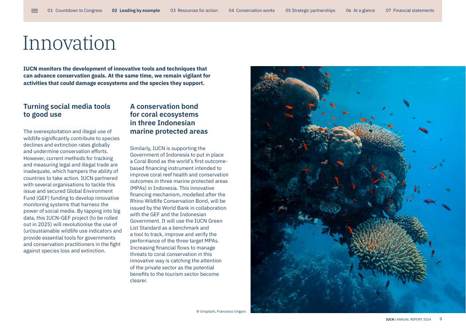 世界自然保护联盟IUCN：2024年国际自然保护联盟年度报告（英文版）_第9页