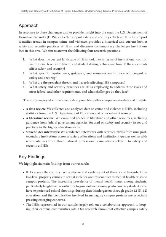 Rand兰德：2025年美国高等教育机构安全与安保状况研究报告：趋势、实践及未来需求（英文版）_第6页