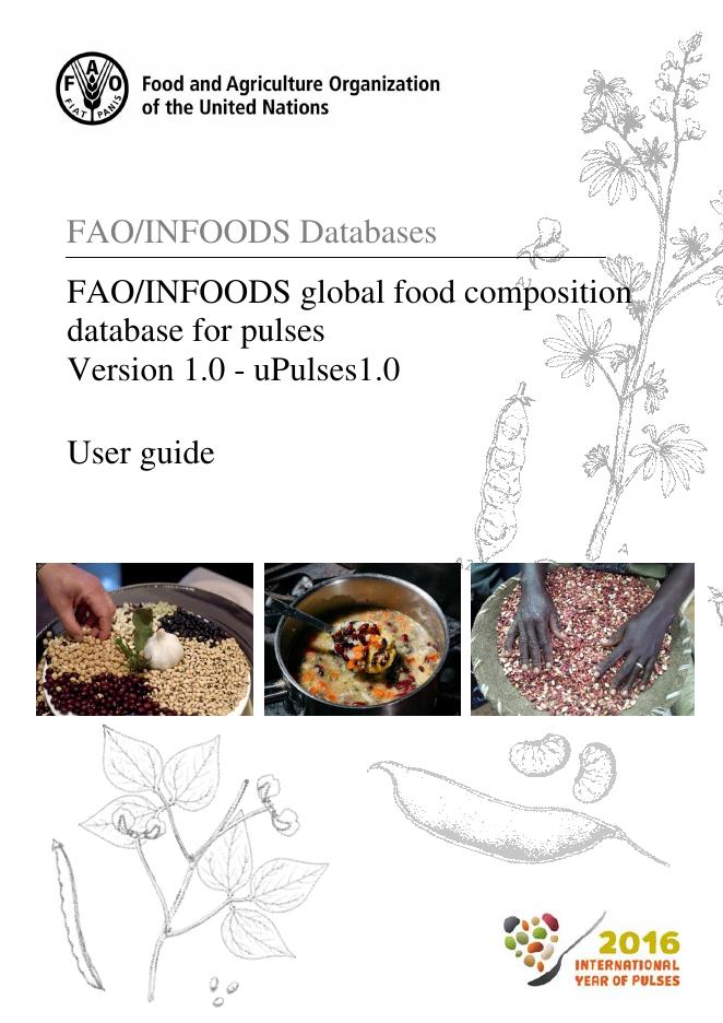 FAO联合国粮农组织：2017年全球食品组成数据库用于脉冲报告1.0版本（英文版）
