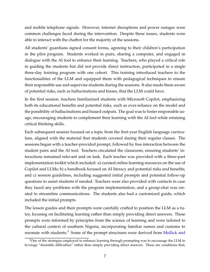 世界银行：从黑板到聊天机器人：评估生成性人工智能对尼日利亚学习成果的影响（英文版）_第9页