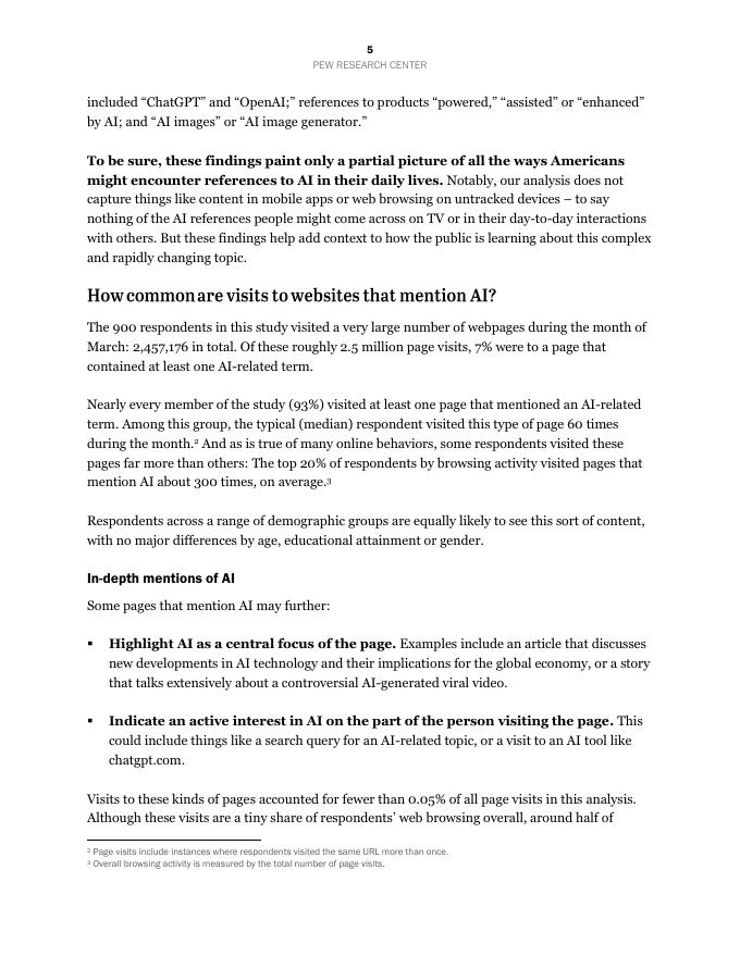 皮尤研究中心：2025年美国网络浏览数据中的人工智能呈现研究报告（英文版）_第6页
