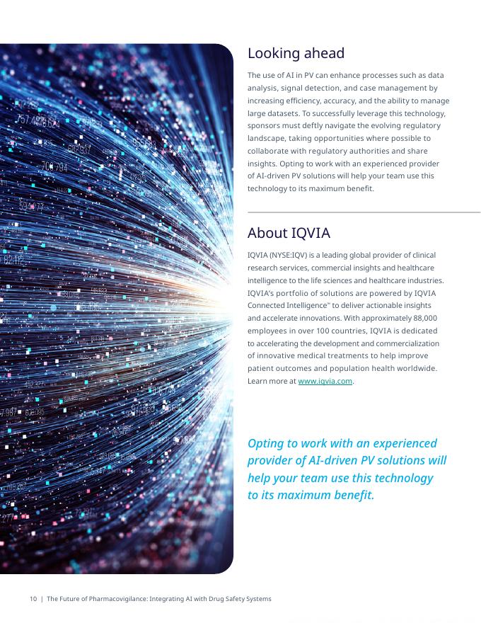 艾昆纬：2025年药物警戒的未来：人工智能与药物安全系统的融合应用白皮书（英文版）_第10页