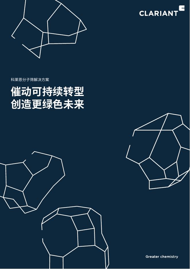 科莱恩：2025年分子筛解决方案白皮书-催动可持续转型 创造更绿色未来 海报