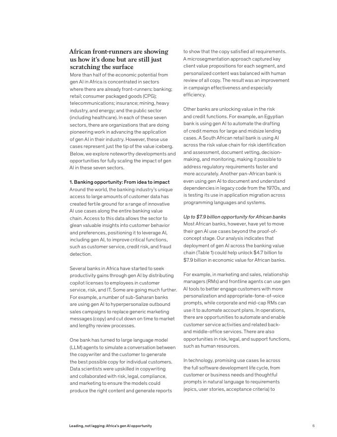 麦肯锡：2025年非洲的生成式人工智能机遇报告（英文版）_第6页