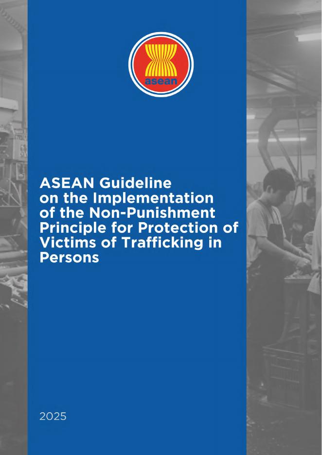 ASEAN东盟：2025年东盟打击人口贩运保护受害者原则不处罚指南报告（英文版）海报