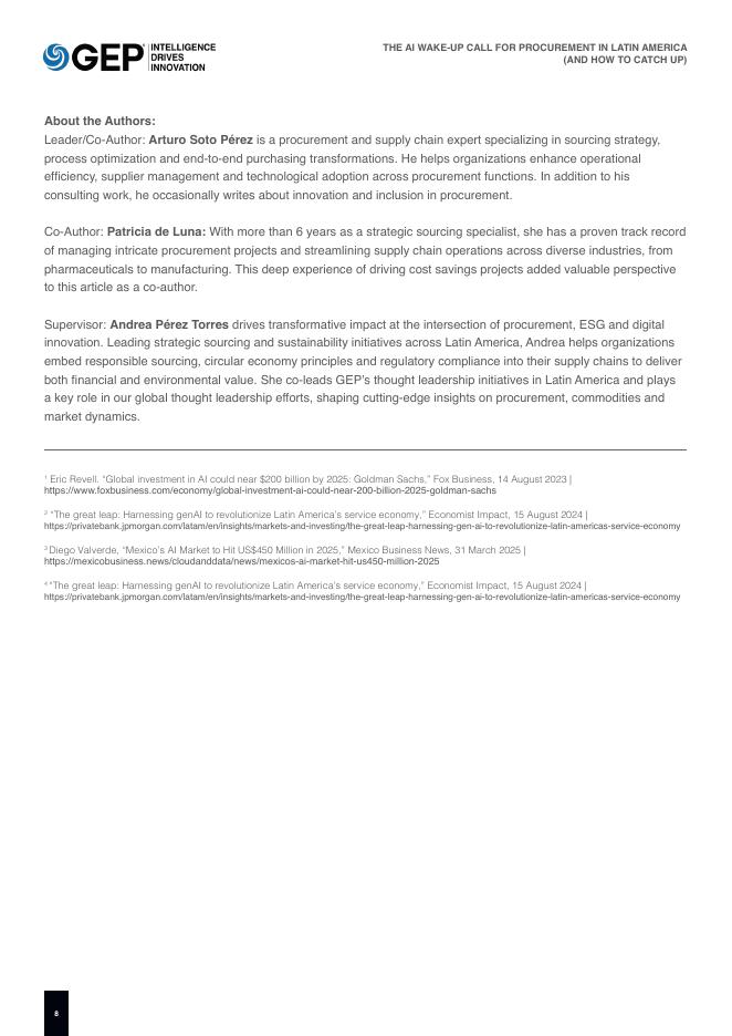 GEP： 2025年拉丁美洲采购的人工智能觉醒报告（英文版）_第8页
