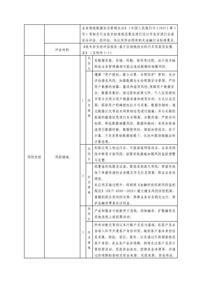 金融科技创新应用声明书：基于区块链技术的汽车贷款贷后服务_第4页