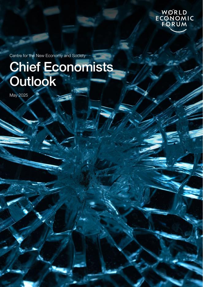世界经济论坛：2025年5月首席经济学家展望报告（英文版）海报