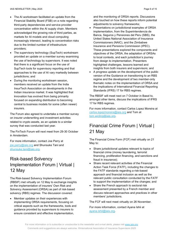 国际保险监督官协会（IAIS）：2025年5月国际人工智能与统计学会通讯报告（英文版）_第6页